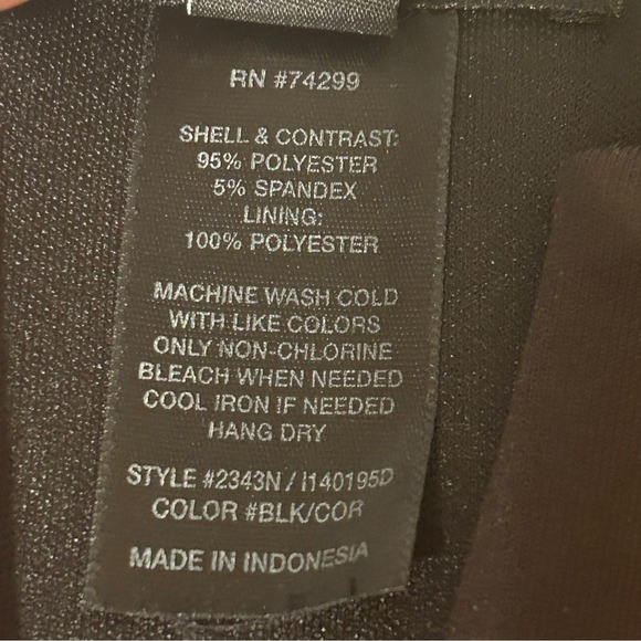 Enfocus Studio Sleeveless A-Line Peplum Midi Dress Size 8 Black Coral Office - Picture 6 of 9